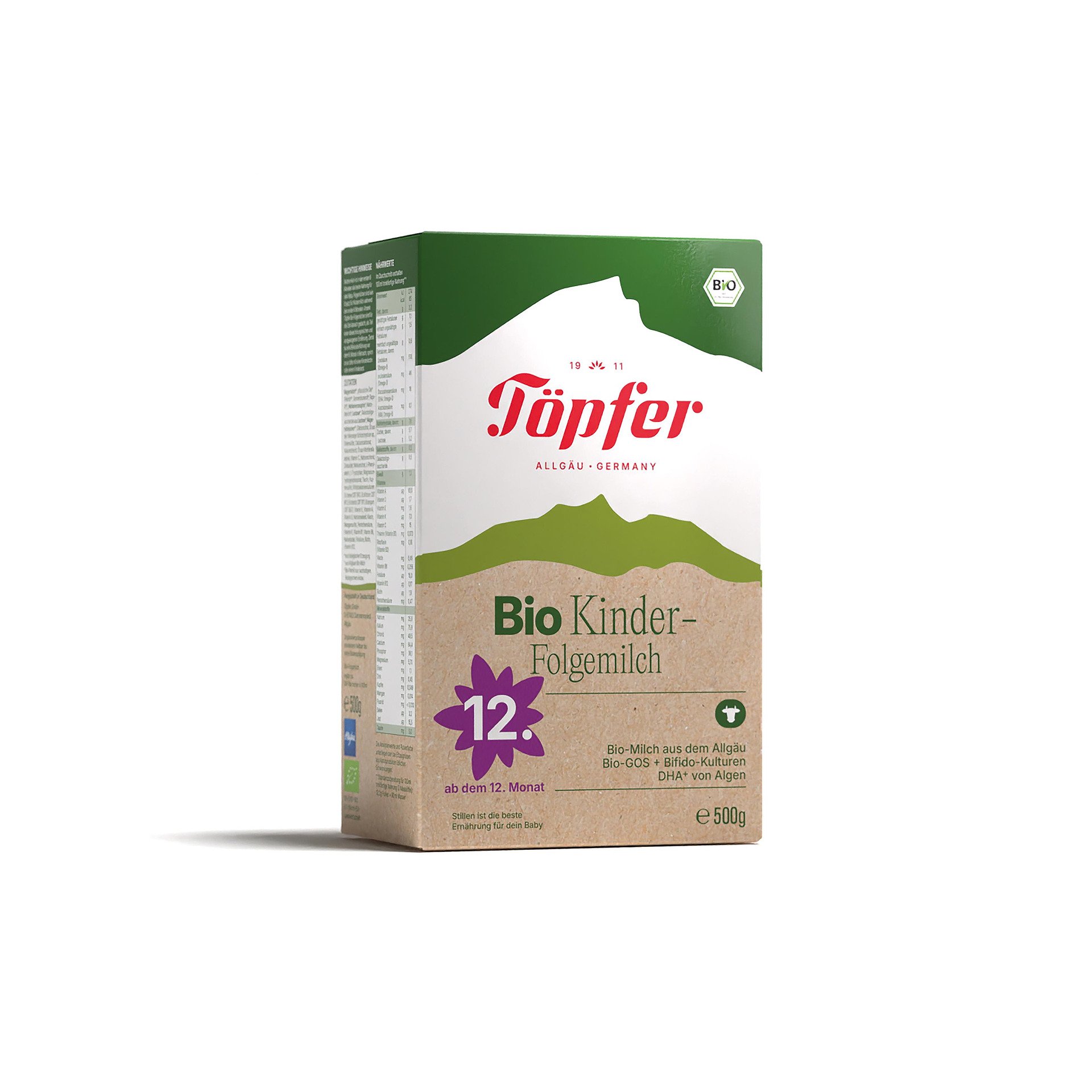 Topfer BIO Бебешко адаптирано мляко Kinder 12+ 500 гр.
