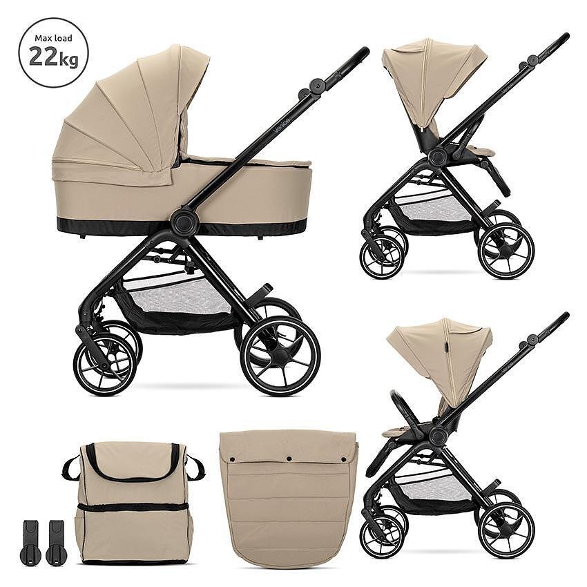 Lorelli Бебешка количка VENICE 2в1 до 22 кг. с кош за новородено