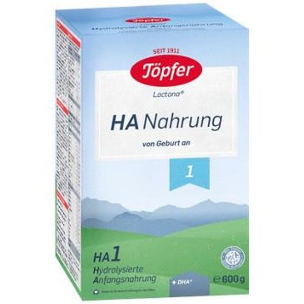 Topfer Lactana Бебешко хидролизирано мляко за кърмачета HA 1 0+ 600 г